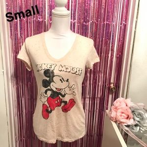 Mickey Mouse V-neck Tee (S)